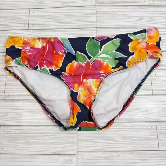 ALEX MARIE FLORAL TUMMY CONTROL SLIMMING BIKINI BOTTOM 12 - Picture 1 of 7